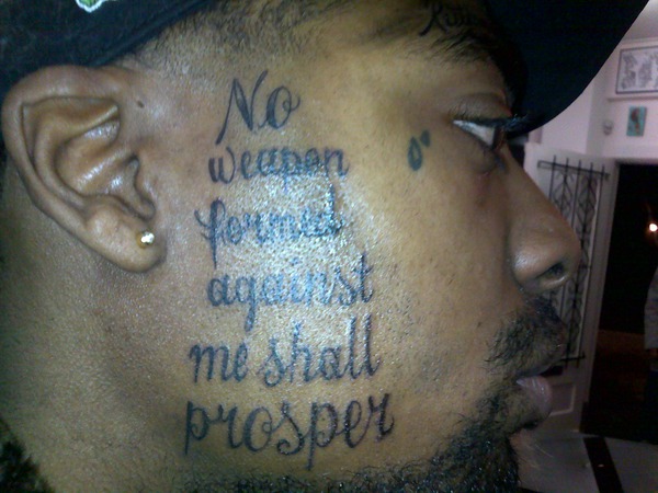 Tagged face tattoo hiphop kempi rap tattoo